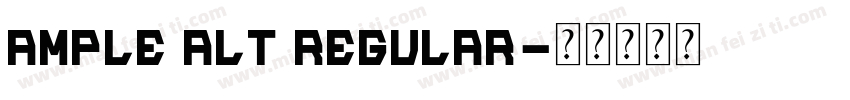 Ample Alt Regular字体转换